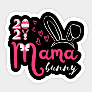 Mama Bunny 2021 Easter Day Sticker